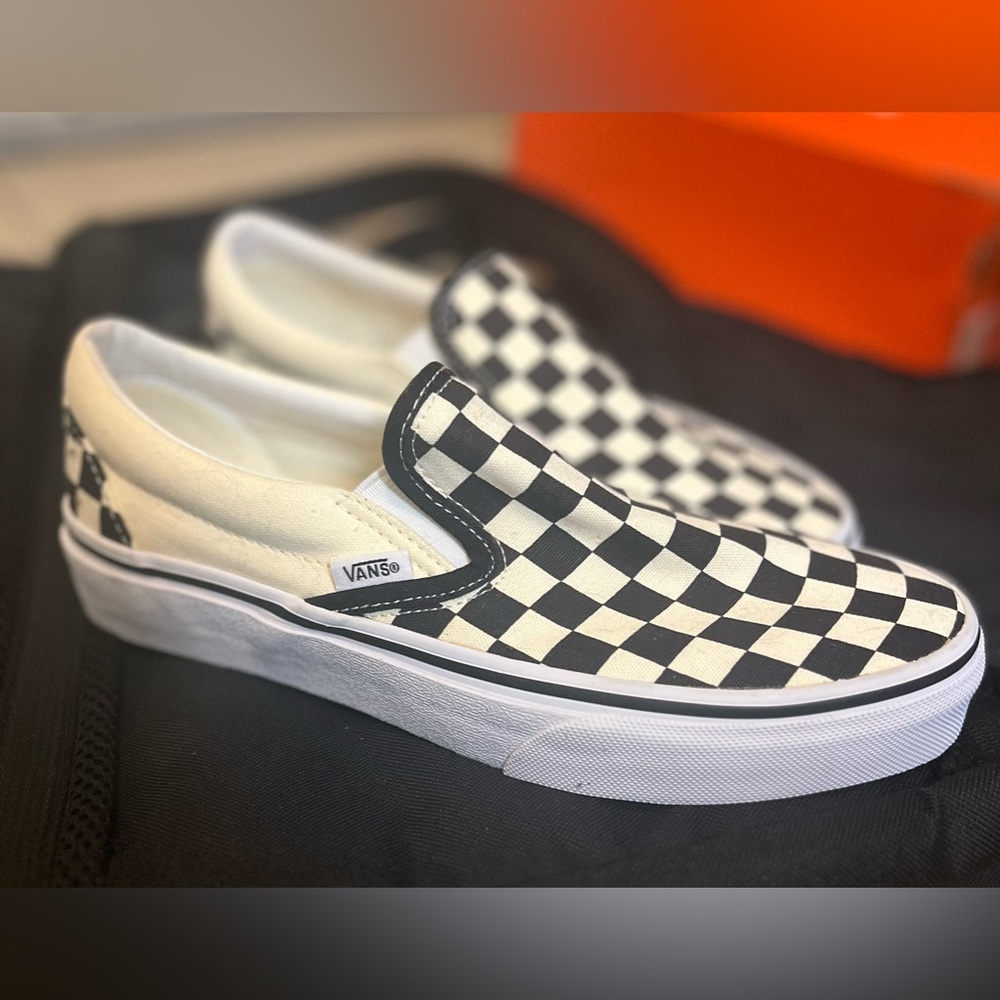 Classic Slip-On Black&Checkerboard